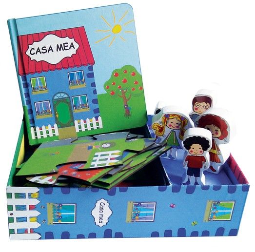 Casa mea - set cu puzzle, figurine, carte