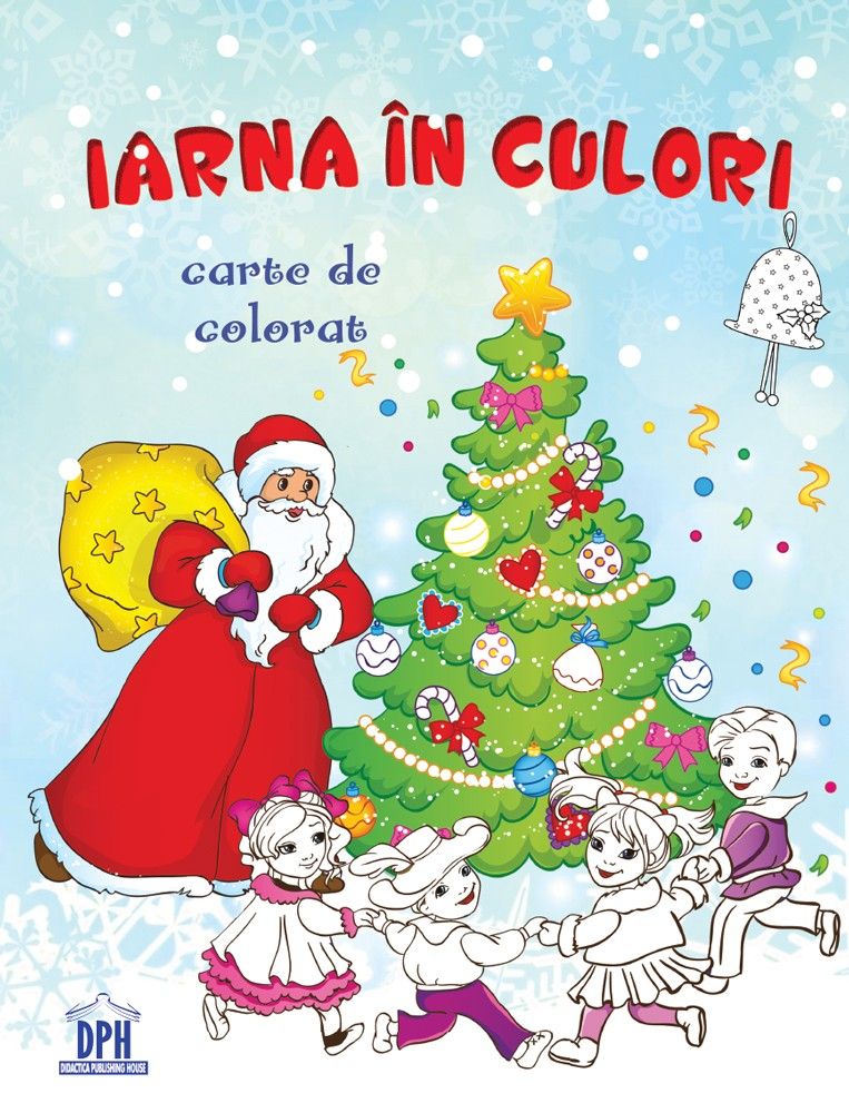 Iarna in culori - carte de colorat